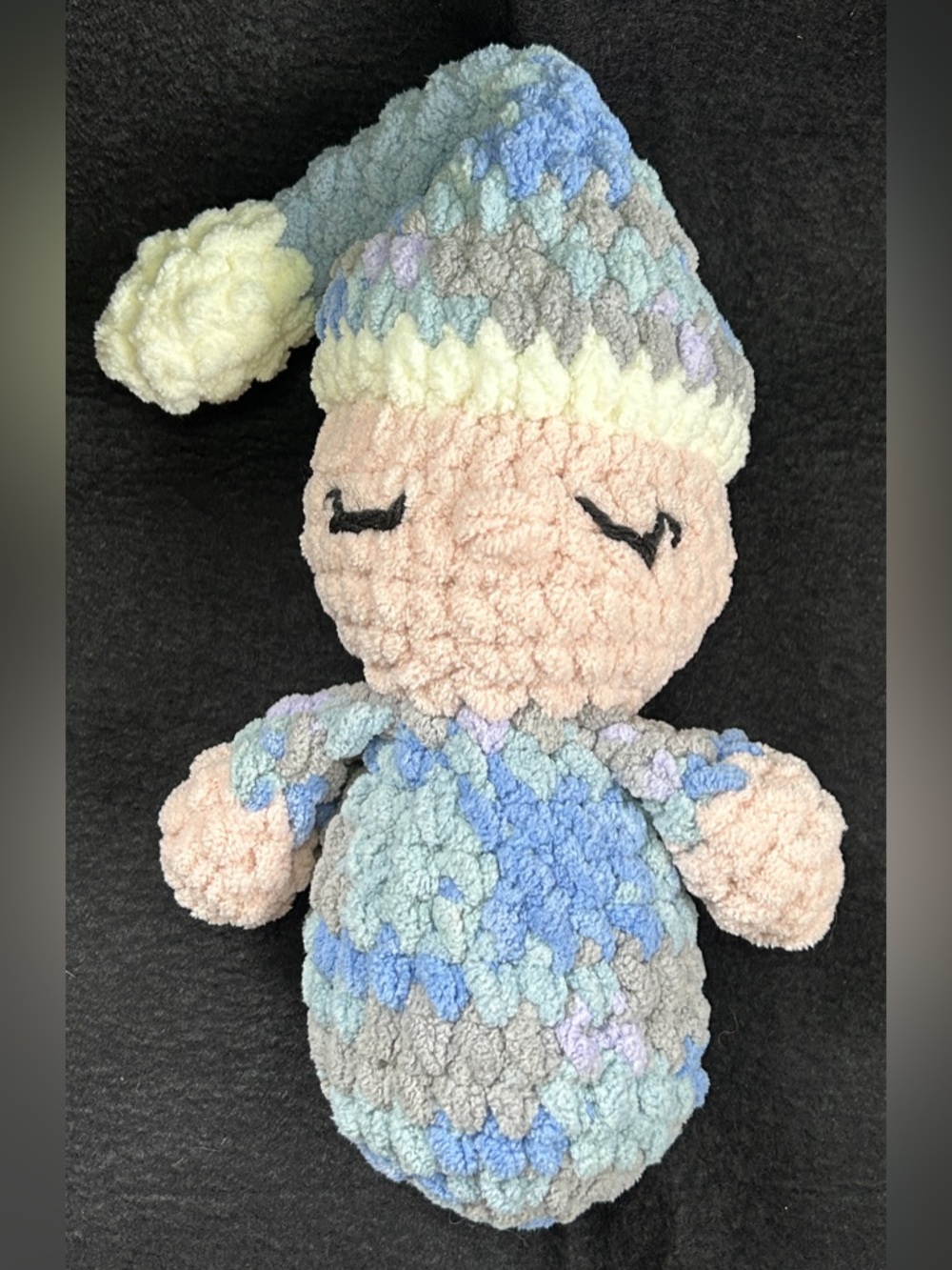 Handmade Crochet Sleeping Doll Plush